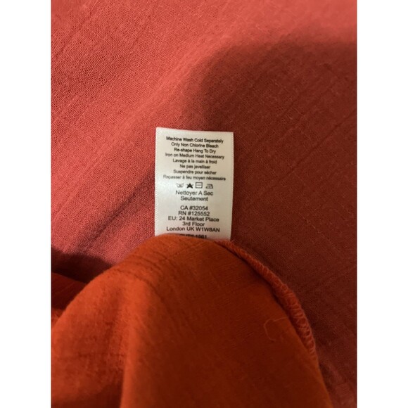 Dolan Left Coast Collection women’s Oversized Gauze TOP size XS Red Ombre Cotton - Picture 9 of 9